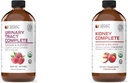 מוצרים טבעיים שלמים Urinary Tract Complete 16oz & Kidney Complete 16oz Bundle
