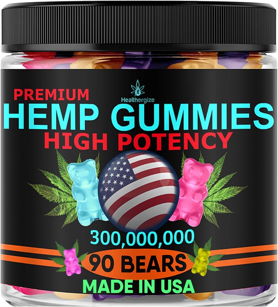 Hemp Gummy Edibles Calm somn-Suport pace și relaxare-mare putere, gustoase fructe-Made în Statele Unite ale Americii