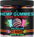 Hanf Gummy Edibles Calm Sleep-Support Peace and Relaxation-High Strength, Tasty Fruity Flavors-Made in USA
