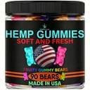 Hemp Gummies for Sleep-Support Calm Peace and Relaxation-Hemp Oil Gummy Bears Candy Edibles, Tasty Fruity Flavors-Made in USA-90 Ct.