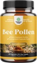 Bee Pollen Pills for Breast Growth 60 Ct - Bee Pollen Suplement 1000mg Serving with Alami Occurring B Vitamin Minezymes & Enzymes - Breast Suppport - Vegetarian Non-GMO & Gluten Free