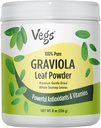 Graviola Soursop Leaf Powder - The single Origin, True Green, Organic Graviola leaves Powder - Gentle Dried " High Potency Soursop with Powerful Antioxidants, Vitamins – No Sugar, Non-GMO, 8 oz