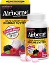 Airborne 1000mg Vitamin C Chewable Tablets with Zinc, Immune Support Supplement with Powerful Antioxidants Vitamins A C & E - 96 Chewable Tablets, Very Berry Flavor