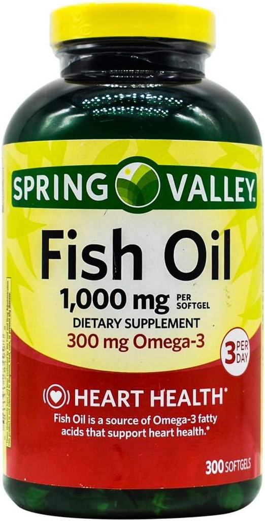 Spring Valley - Halolaj 1000 mg, 300 Softgels