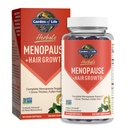 Garden of Life Herbals Menopause Supplement with S-equol & Trans-Resveratrol for Multi-Symptom Relief, Keranat for Thicker, Fuller Hair Growth – Non-GMO, Gluten-Free, Vegan, Berry Flavor, 30 Servings