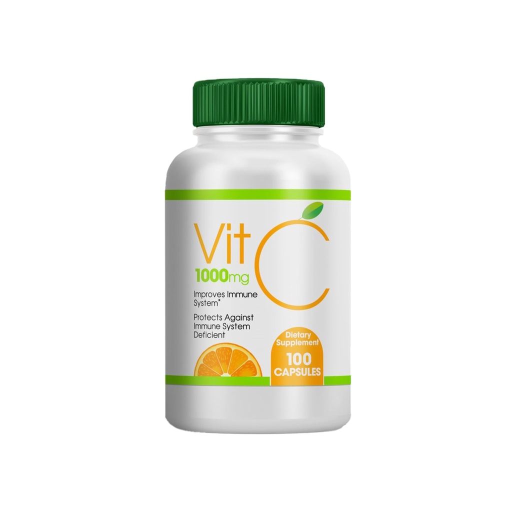 Vitamin C 1000mg, 100 Capsules, Dietary Supplement Capsules