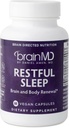 Dr. Amen brainMD Rustige slaap - 60 capsules - Bevordert ontspanning & kalmering, Bevat Melatonine, Valeriaan, GABA & Magnesium, Non-Habit Forming - Glutenvrije - 15 porties