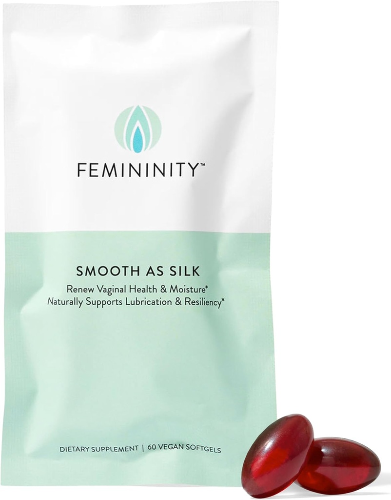 Vaginal Dryness üçün Silk 30-Day Refill (60 Softgels) - 365 Omega 7 + Omega 3 və Omega 9 ilə Sea Buckthorn Oil