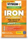 Vitron-C High Potency Iron Supplement with Vitamin C, Pack of 3 (180 Count Total)