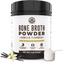 16oz Vanilla Bone Broth Protein Powder from Grass Fed Beef - Niet-GMO Ingrediënten, Gut-Friendly, Low Carb Dairy Free Protein Powder - Natural Collageen Bron voor gezamenlijke ondersteuning - Keto Friendly