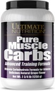 Ultimate Nutrition Pure Muscle Carbs - Pó complexo carboidratado para energia mantida - Sem gordura, Sem colesterol - Caloria para ganhadores e atletas musculares, uva, 2,75 libras