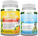 Super Vitamin C Complex Tablets & Lung Support Capsules Combo - Targeted Lung Health Support
