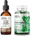 Wild & Organic Black Walnut Tinktur 2 fl oz & Chlorophyll Gummies 60 Greve