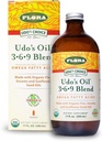 Flora Udo Oil 3-6-9 Blend - Vegan Omega3 & Omega6 Oil - Organic Coconut Oil, Flax Seed Oil & More - Keep Chilled - 17 fl. oz.