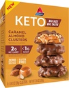 Atkins Caramel Almond Clusters, Gluten Free, High in Fiber, 1g Sugar, 2g Net Carb, Keto Friendly, 8 Conde