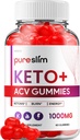 纯Slim Keto ACV Gummys - 高级公式纯Slim Keto Plus ACV Gummys Apple 苹果苹果苹果醋纯ACV Gummys 饮食补充审查 男性女性(60 Gummys)