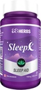 Sleep-X | Suplemento natural de sono | Unha poderosa axuda ao sono a base de aminoácidos de grao Premium e extractos de herba estandarizados