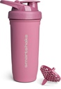 Smartshake Reforce Stainless Steel Shaker Lahvička - Neizolovaný Unisex Gym Lahvička 124; Metal Shaker Lahvičky - 900 ml LAHVIČKA 124; 30 oz - Leakproof Screw-On Lid - DEHP & BPA zdarma (Deep Rose)