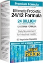 Factores Naturais Ultimate Probiótico 24/12 Fórmula - Suplemento de Apoio à Saúde Digestivo com Probióticos - Imunidade e Gut Health Support Supplement - 60 Cápsulas Vegetarianas (60 Servings)