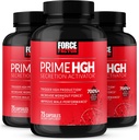 FORCE FACTOR Prime HGH Secretion Activator, 3- Pack, HGH Suplement dla mężczyzn z klinicznie zbadane AlphaSize pomóc Trigger HGH Production, Zwiększyć siłę roboczą, & poprawić wydajność, 225 Humber