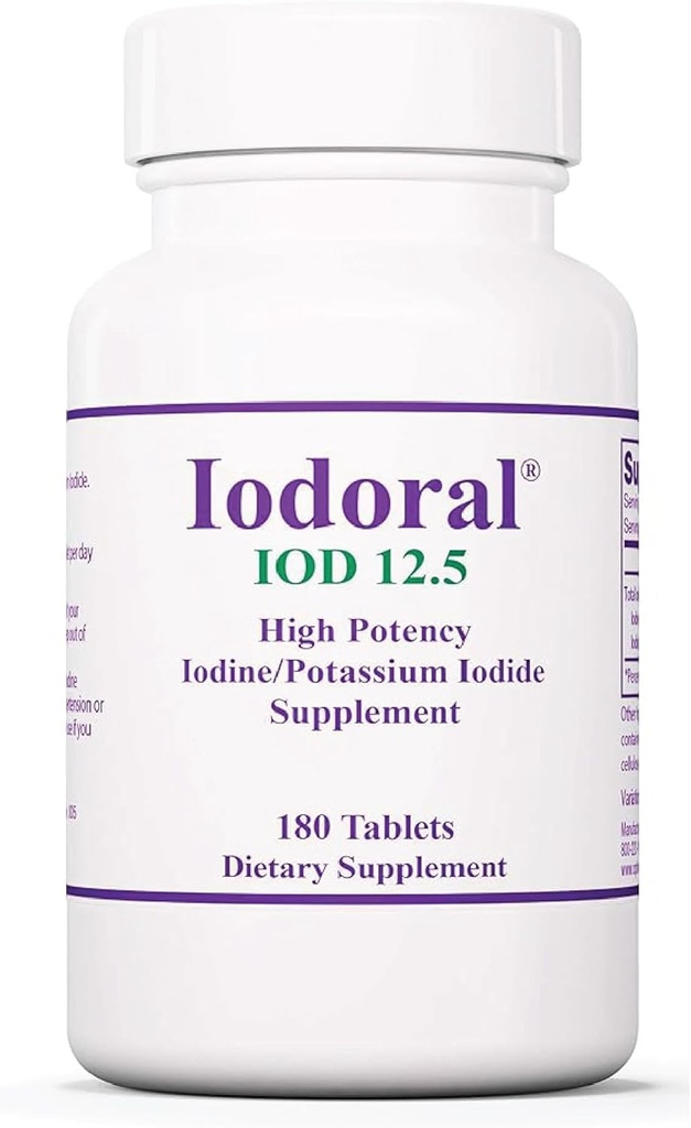 Iodine 정제 12.5 영양 지원에 대 한 mg – 180 정제 – 웰니스 & 활력에 대 한 칼륨 Iodide와 매일 보충 – 1 팩
