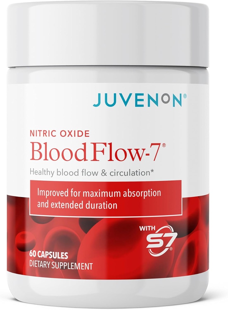 Juvenon BloodFlow-7 Nitric Oxide supplemento con Nitrosigine