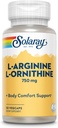 Solaray free Form L-Arginine and Ornitime Capsults, 50 เคานต์