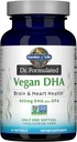 Vrt življenja Omega 3 Vegan DHA Dopolnila Dr. Formulirani Vegan DHA, 400mg DHA & 90mg DPA v obliki triglicerida iz enega vira, Omega 3 Dopolnilo za zdravje žensk in moških, 30 Softgels