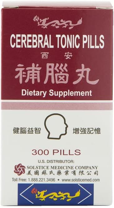 Solstizioa Medikuntza Company Yu Lam Brand Cerebral Tonic Pills, 300 Pills