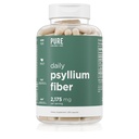Daily Psyllium Husk Fiber Supplement by Pure for Men & Pure for Her | Digestive Regularity & Gut Health Support | Soluble Fiber Powder, 2,175mg Per Serving | 250 Capsules