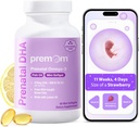 Premom Prenataalne DHA kalaõli: Triglütseriid Omega 3 koos 470mg DHA, 200mg EPA + 400 IU VIT D3 täiendus - Naiste viljakuse toetus - ülemaailmselt saadud looduslikest püütud kaladest