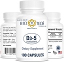 Bio Tech Vitamina D Cápsula 53191024401 1 frasco, 100 por frasco
