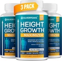 SILVERPEAKS Gənclər Taller yetişdirmək üçün artıq Kapsüllər - Bone Strength üçün Kalsium olan boyun artım Maximizer - Made in USA - Natural Get Supplement Taller - Growth Hormonsuz - 3 Paket
