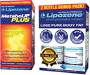 Lipozene Weight Loss Pills dviguba pakuotė ir MetabolUp Plus termogeninis papildas - Appetite Support