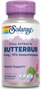 SOLARAY Butterbur Root Extract 50mg | Supporto per muscoli vascolari sani, flusso sanguigno, funzione respiratoria e salute del sistema urinario | 60ct