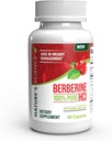 Nature 's Science Berberine HCL dengan Phytosome Green Tea for Weight Management, 100% Clear Clinical Grade Berberine HCL untuk Better Absorpsi - Membantu Metabolisme, Keeps Full for Longer - 60 Caps