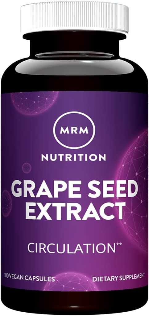 MRM Nutrition Grape Seed Extract | Circulation | Antiossidanti | Anti-agning | Gluten Free + Vegan | 100 Serve
