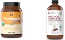 Complete Natural Products Turmeric 100 Capsules " Uric Acid Complete 16oz Bundle