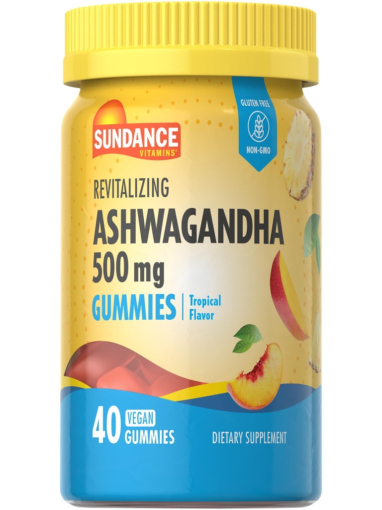 Sundance Ashwagandha Gummies | 40 Vegan Gummies | Vegan, Non-GMO, and Gluten Free Supplement