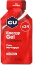 GU Energy Original Sports Nutrition Energy Gel, Vegan, Gluten-Free, Kosher e Dairy-Free On-the-Go Energy for Any Workout, 24-Count, Cola Me-Happy