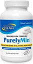 NORTH AMERICAN HERB &amp; SPICE PurelyMin - 90 Vegi Caps - Complejo de Magnesio altamente absorbible + L-Theanine - 30 Servimientos