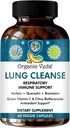 Veda Mullein Turmeric Quercetin Lungse קפסולות - Powerful Bioflavonoids, Superפרי ויטמין C, Bromelain, Mullein Leaf Extract - Bronchial & Clear Lungs תוסף - 60 גלולות טבעוניות