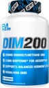 EVL Diindolilmetano priedas vyrams - Advanced DIM 200mg with Dim Plus Biooperine for Enhanced Absorption - Vegan Non-GMO Hormono balanso priedas sustiprintai energijos nuodingumui ir našumui