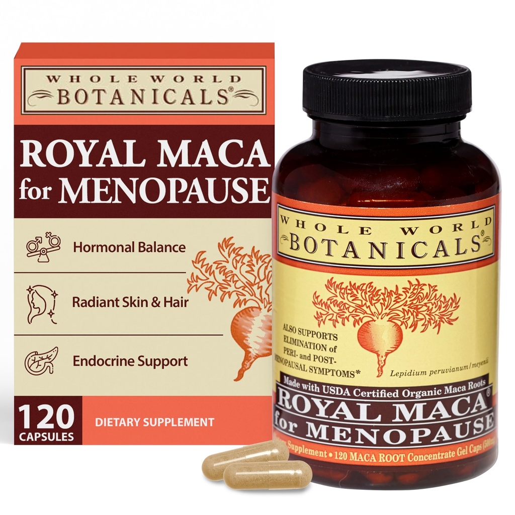 Royal Maca Capsules – Herbal Supplement – 120 Vegan Capsules – Traditional Botanical