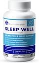 Sleep Well | Natural Sleep Aid with Magnesium Glycinate, Valerian Root, and Chamomile | Non-Habit Forming | 60 Capsules - 30 Nights of Restful Sleep