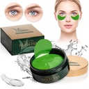 Green Tea Matcha Firming Eye Mask, 30 Pairs Collagen Patches For Fine Lines, Wrinkles, Under Eye Bags & Puffy Eyes Treatment, Face Gel Pads That Reduce The Signs Of Aging