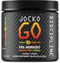 Jocko Fuel Pre Workout Powder with L-Citrulline, Nootropic & Caffeine for Endurance & Stamina - Keto, 낮은 설탕 혼합 거리 실행, 사이클링, Jiu Jitsu - 30 서빙 (Mango)