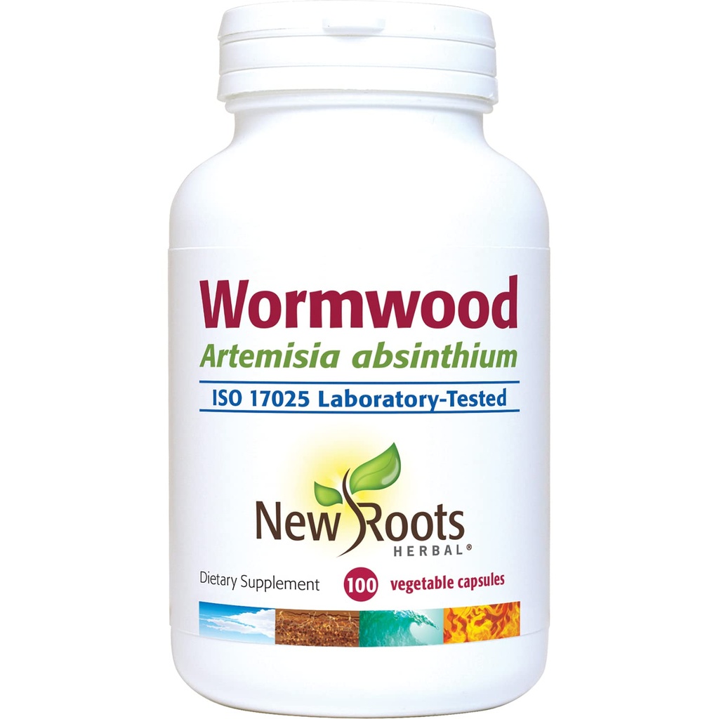 NEW ROOTS HERBAL Wormwood (100 Veg Caps) - Appetite, Digestion and Intestinal Balance Support - Non-GMO & Gluten Free