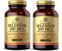 Solgar Yeast-Free Selenium 200 mcg - 250 Tablets, Pack of 2 - Supports Antioxidant & Immune System Health - Non-GMO, Vegan, Gluten Free, Dairy Free, Kosher - 500 Total Servings