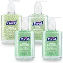 PURELL Sanitizer avanzato a mano naturale con alcool a base di piante, profumo di agrumi, 8 fl oz pompa bottiglia (pacchetto di 4) - 9626-06-ECDECO